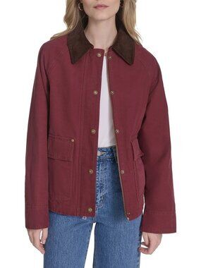 Levi's Women's Shorty Barn Canvas Jacket Dark Red, Size XL (New)